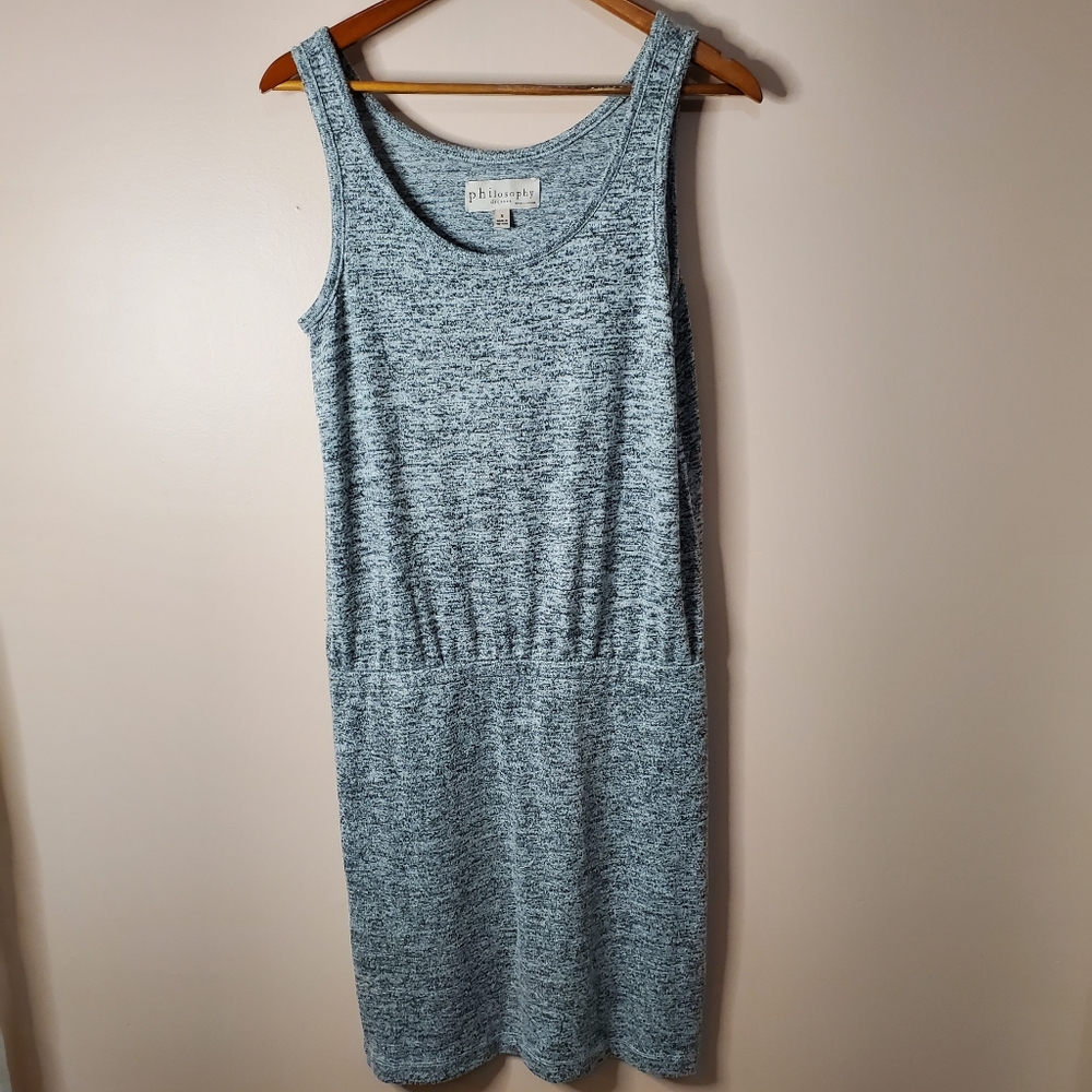 Philosophy Heather Grey Jersey Tank Midi Dress Size Small